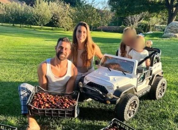 Roberto Valbuzzi, la moglie Eleonora Laurito e i due figli