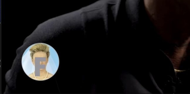 La faccia di Maria De Filippi nel logo di Falsissimo.