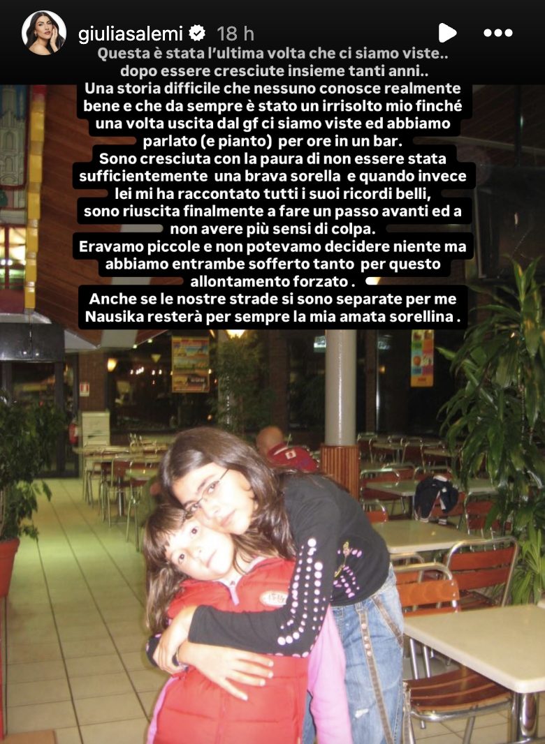 La story pubblicata su Instagram da Giulia Salemi