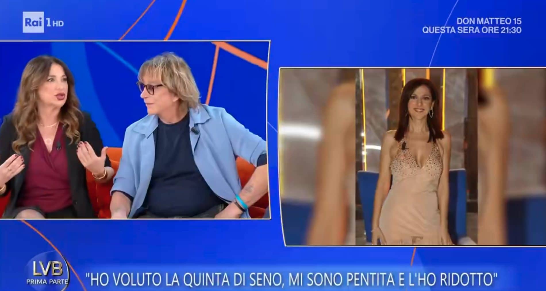 Luce Caponegro nello studio de La Volta Buona