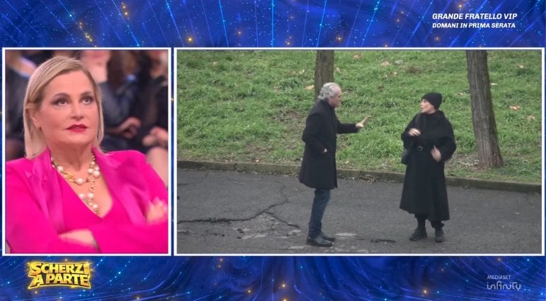 Rubano l'auto a Simona Ventura e lei urla contro Giovanni Terzi: "Testa di ca**o", lo scherzo alla conduttrice