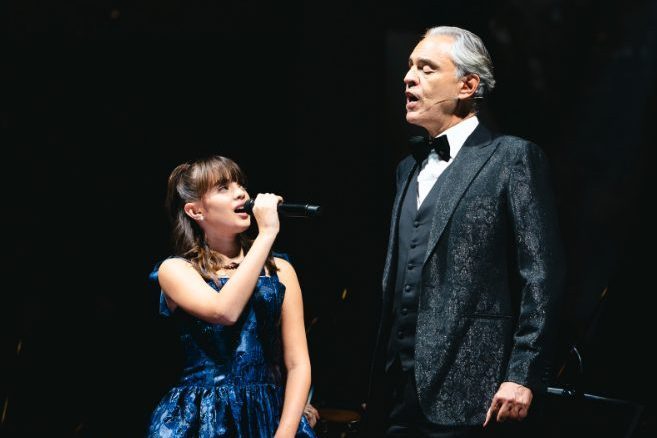 Virginia Bocelli e il padre Andrea