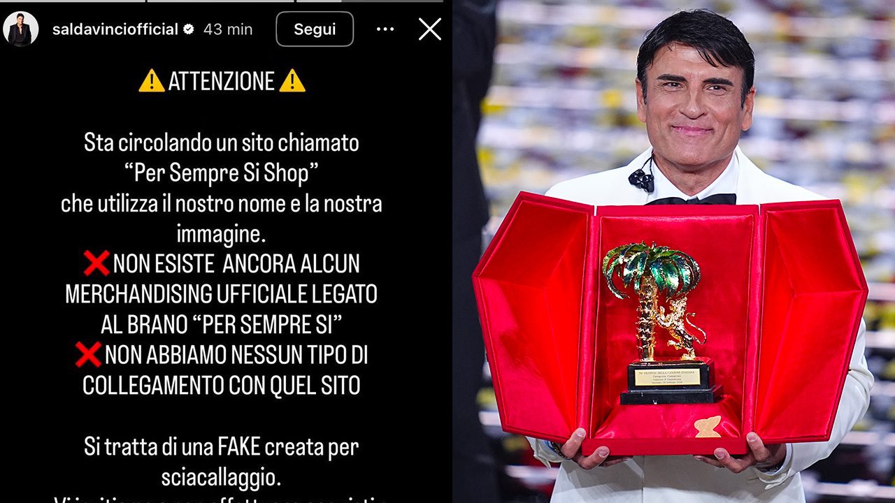 Sfruttano "Per Sempre Sì" per fare soldi e vendere anelli, Sal Da Vinci: "Un fake". Ma la pagina è ancora online