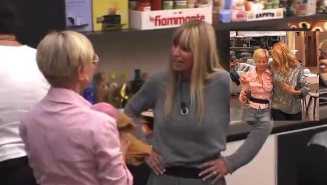 Al GF Vip, Mussolini sbatte una teglia e fa piangere Antonella Elia: il litigio in cucina dopo l'alleanza rotta