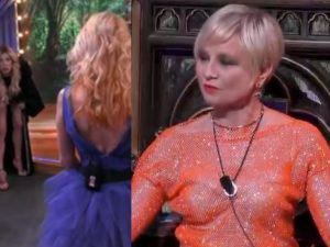 Al GF Vip Antonella Elia lancia un cocco e colpisce Paola Caruso: “Mi hai fatto male. Sei un maiale emarginato”