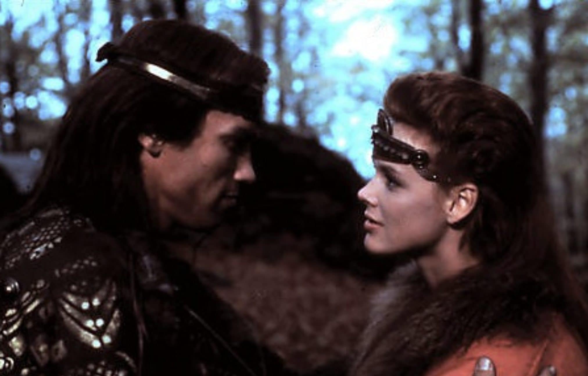 Arnold Schwarzenegger e Brigitte Nielsen nel 1982.