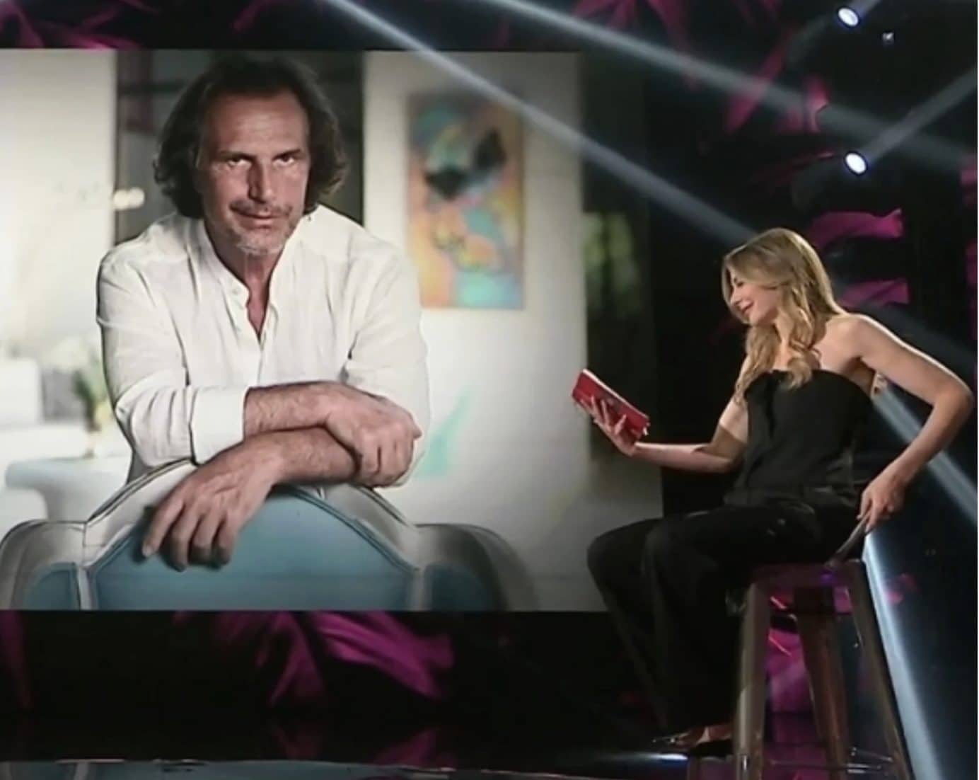 Elena Santarelli parla di Antonio Zequila a Belve