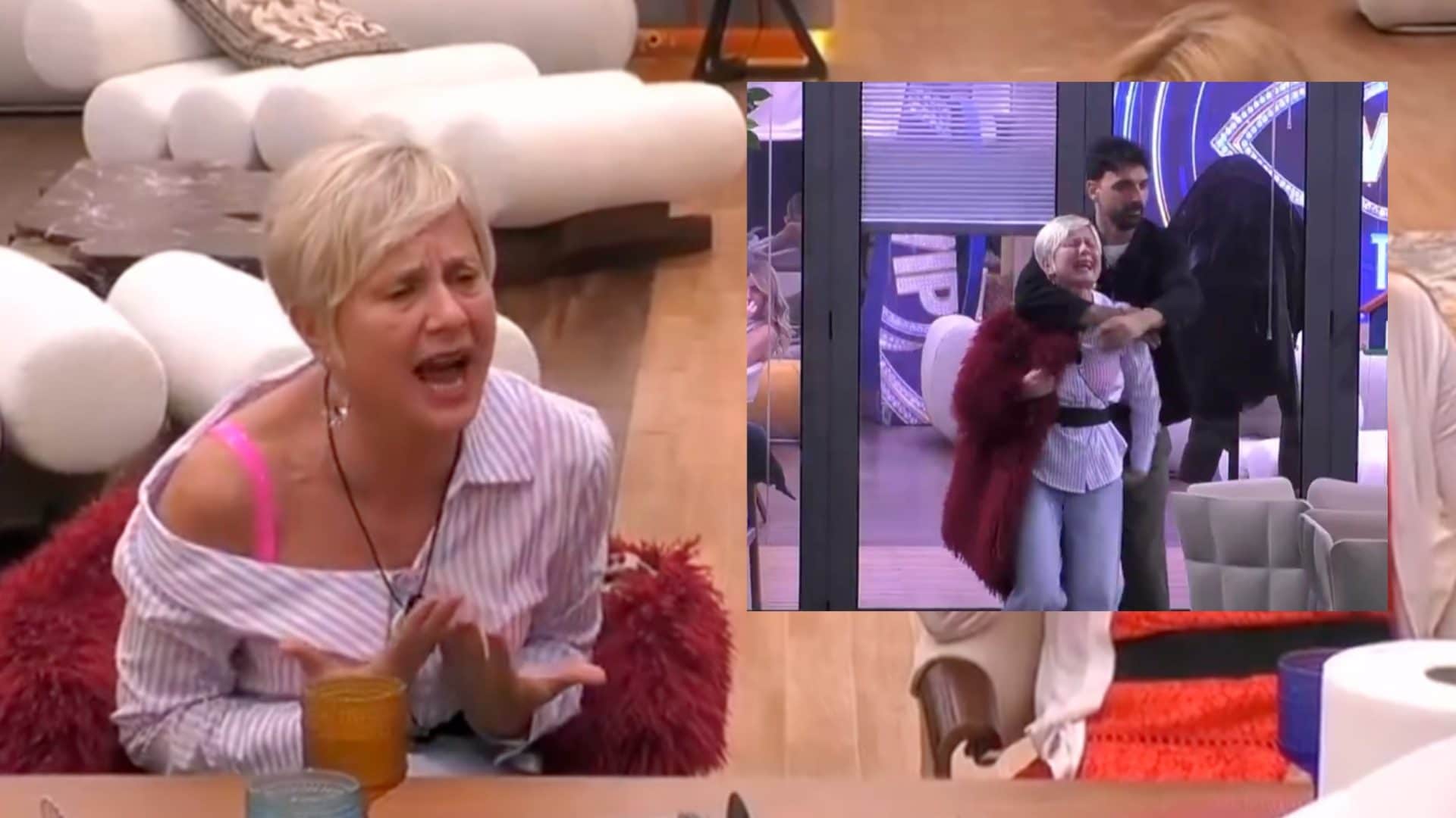 Antonella Elia perde il controllo al GF Vip, Raimondo Todaro la sente urlare e la porta via