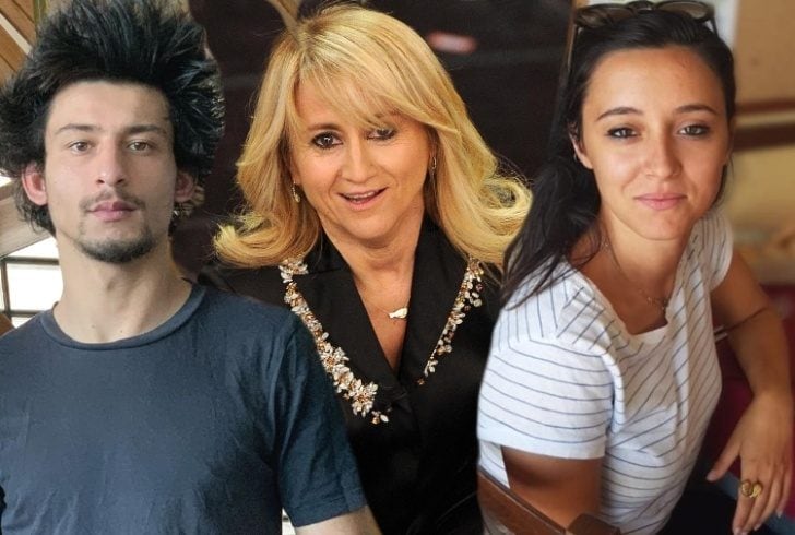Luciana Littizzetto e i suoi due figli Vanessa e Jordan