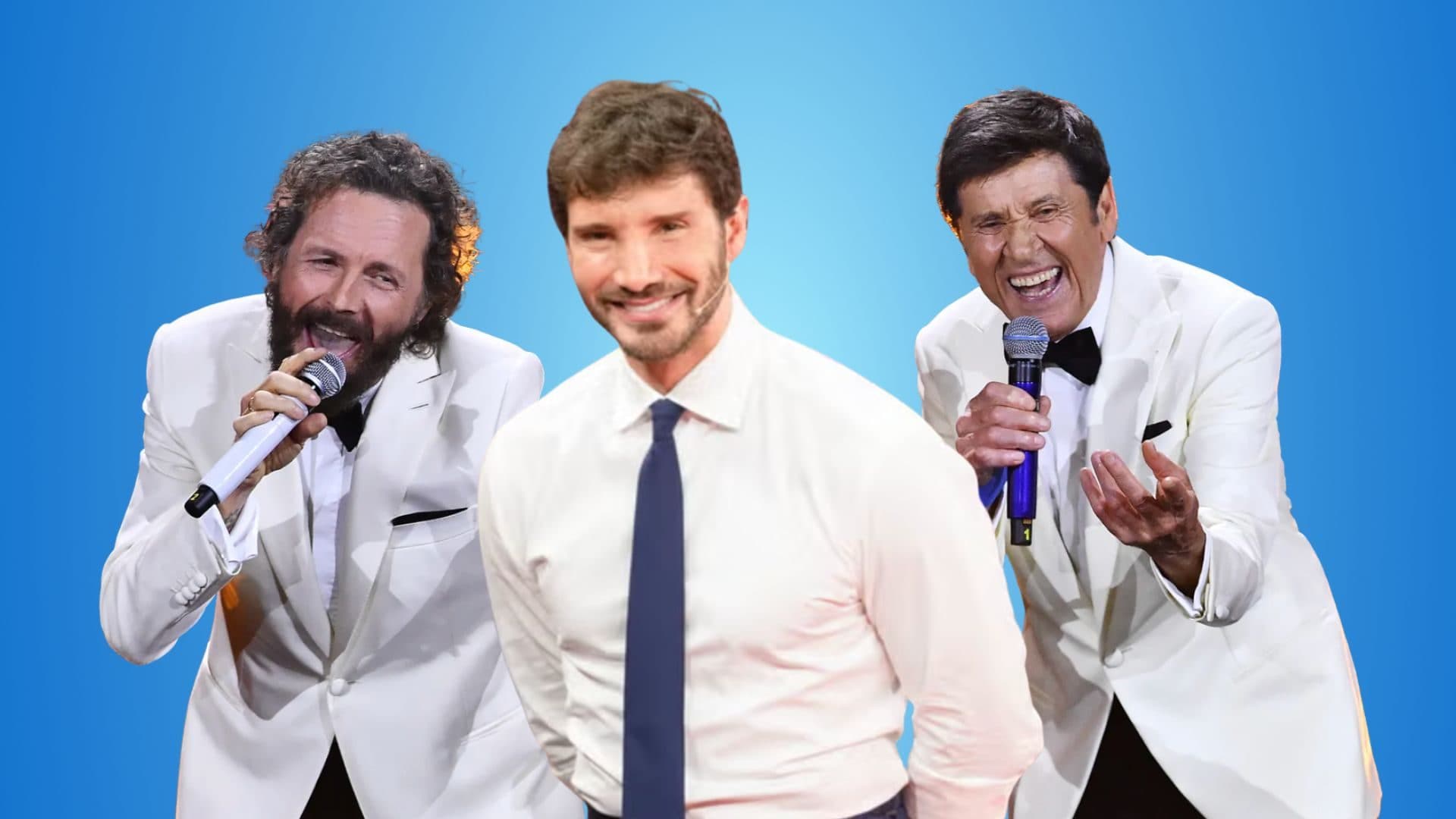 Jovanotti e Gianni Morandi con Stefano De Martino per una puntata speciale di Affari Tuoi
