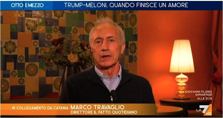 Marco Travaglio si scaglia contro i Berlusconi: "Tajani è stato convocato a Mediaset per ricevere ordini"