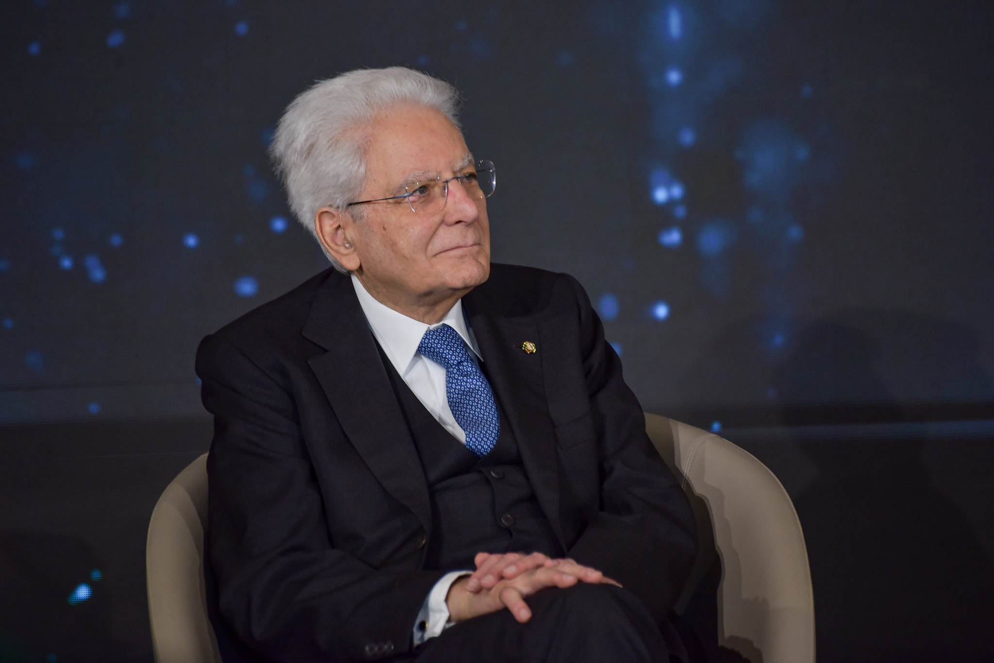 Sergio Mattarella in Quirinale per i David