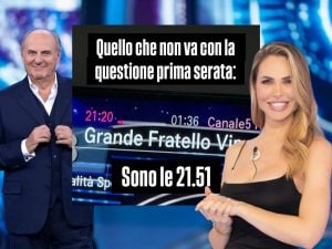 Prima serata alle 21.20: la promessa che la tv non mantiene nemmeno per la finale del GfVip