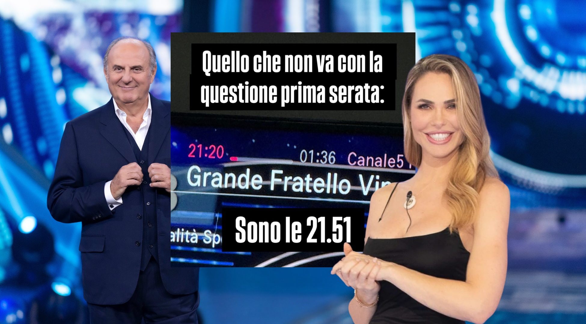 Prima serata alle 21.20: la promessa che la tv non mantiene nemmeno per la finale del GfVip