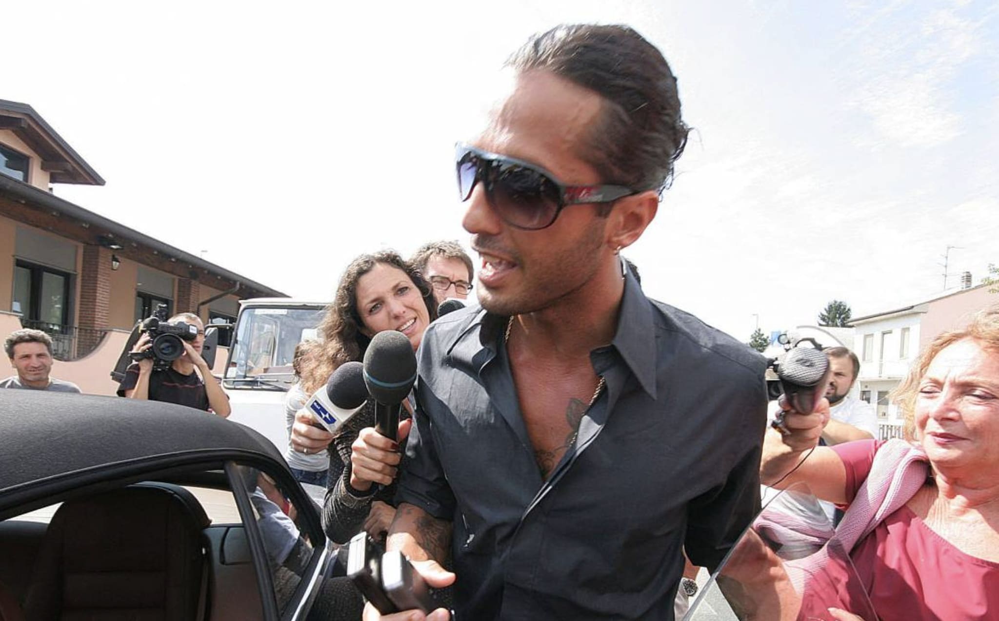 Fabrizio Corona a Garlasco nel 2007.