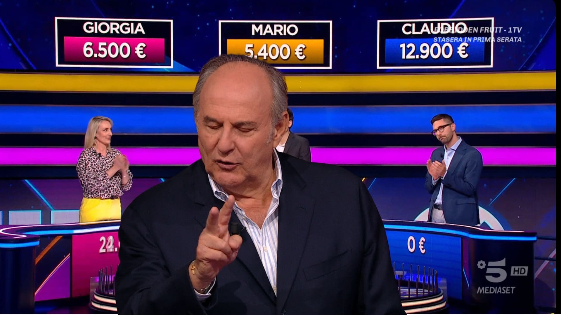 Nessun concorrente de La Ruota della fortuna indovina "Truculento", Gerry Scotti: "Non era mai successo"