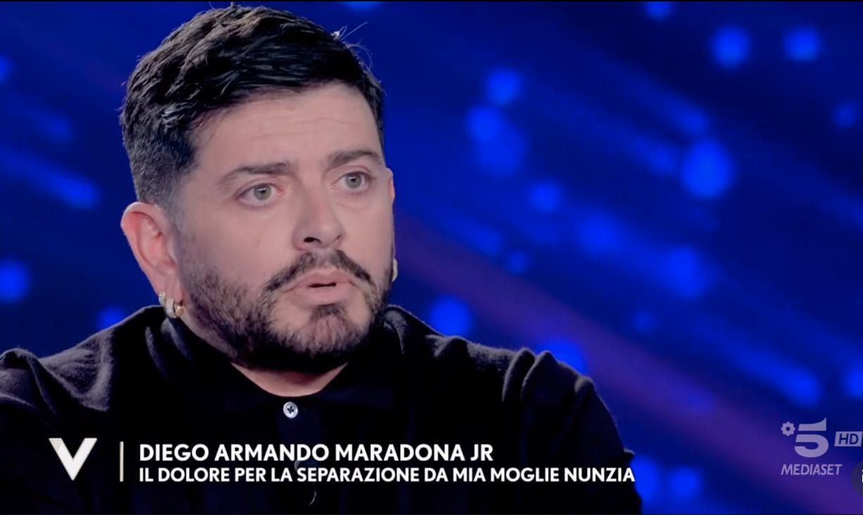 Diego Armando Maradona Jr: "Sulla fine del mio matrimonio cose non vere, ho le prove ma non parlo per i miei figli"