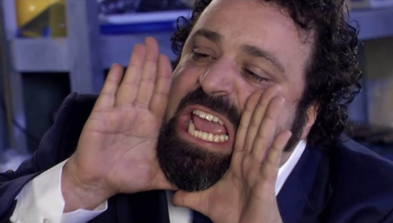 Il personaggio di Martellone in Boris.