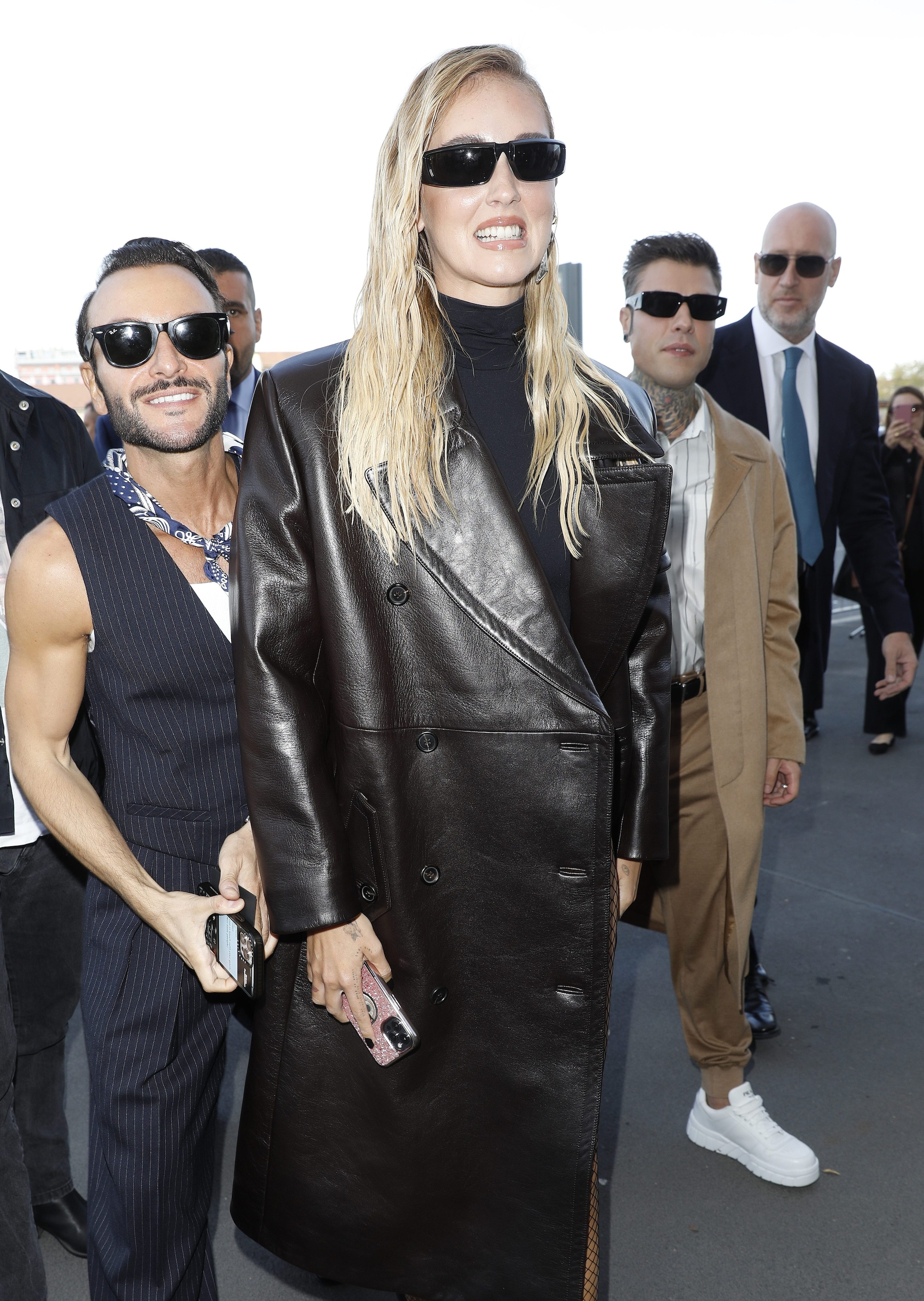 Fabio Maria Damato con Chiara Ferragni e Fedez