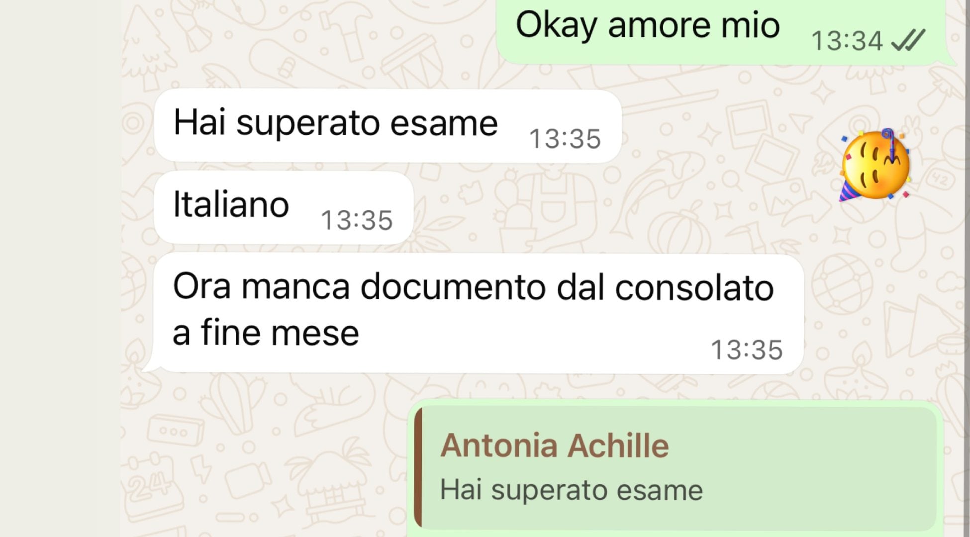 Il messaggio di Antonia Achille a Belén Rodriguez