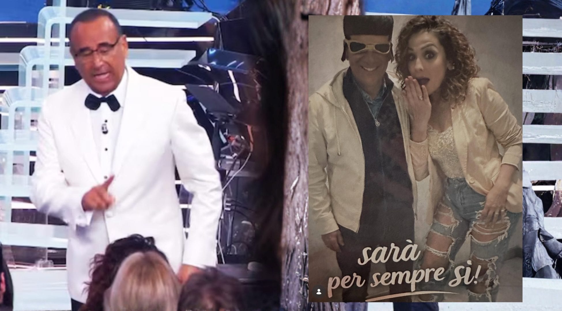 Francesca Vaccaro festeggia l'anniversario con Carlo Conti: in foto indossa i jeans strappati delle polemiche di Sanremo