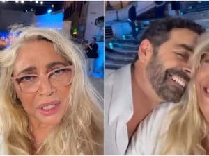Mara Venier e Alberto Matano al Premio Agnes sotto la pioggia