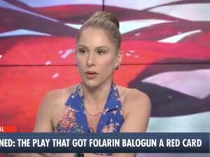 Gaffe di una giornalista statunitense durante i Mondiali 2026