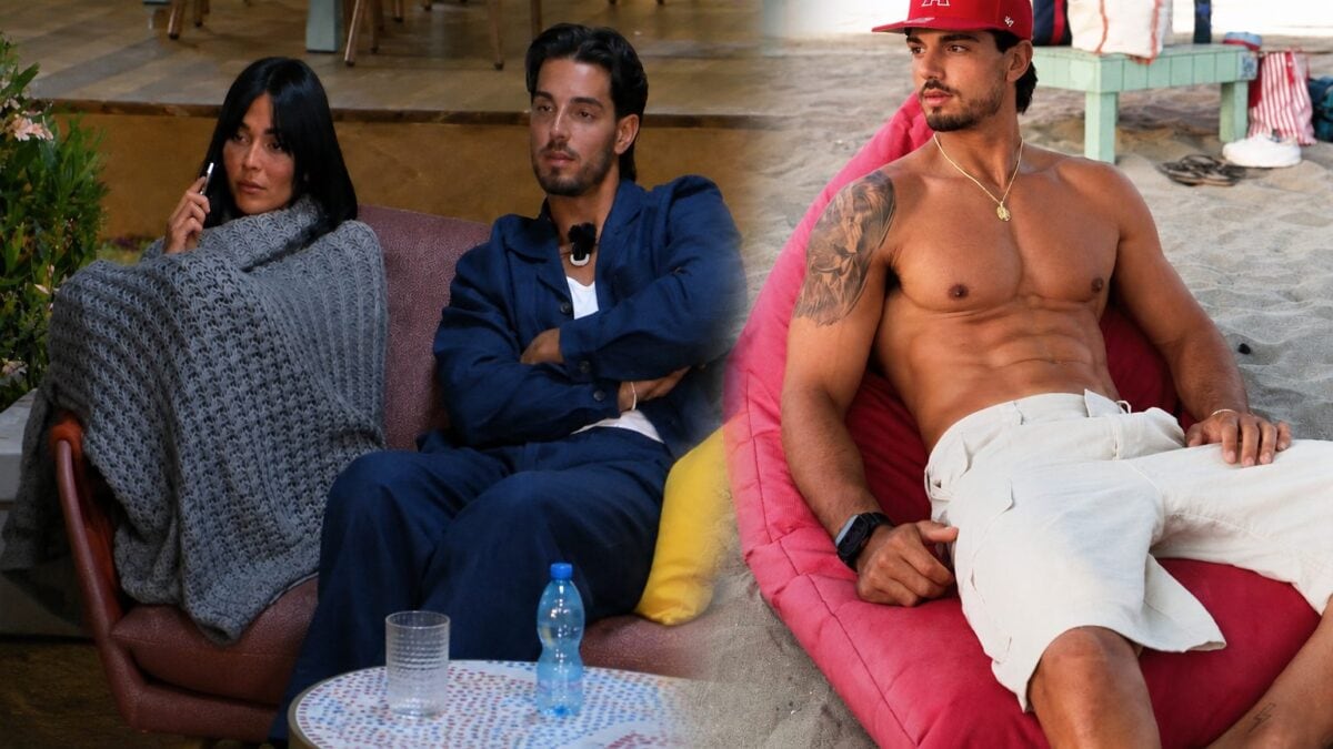 Marco e Francesca a Temptation Island (Foto generata con ausilio di IA)