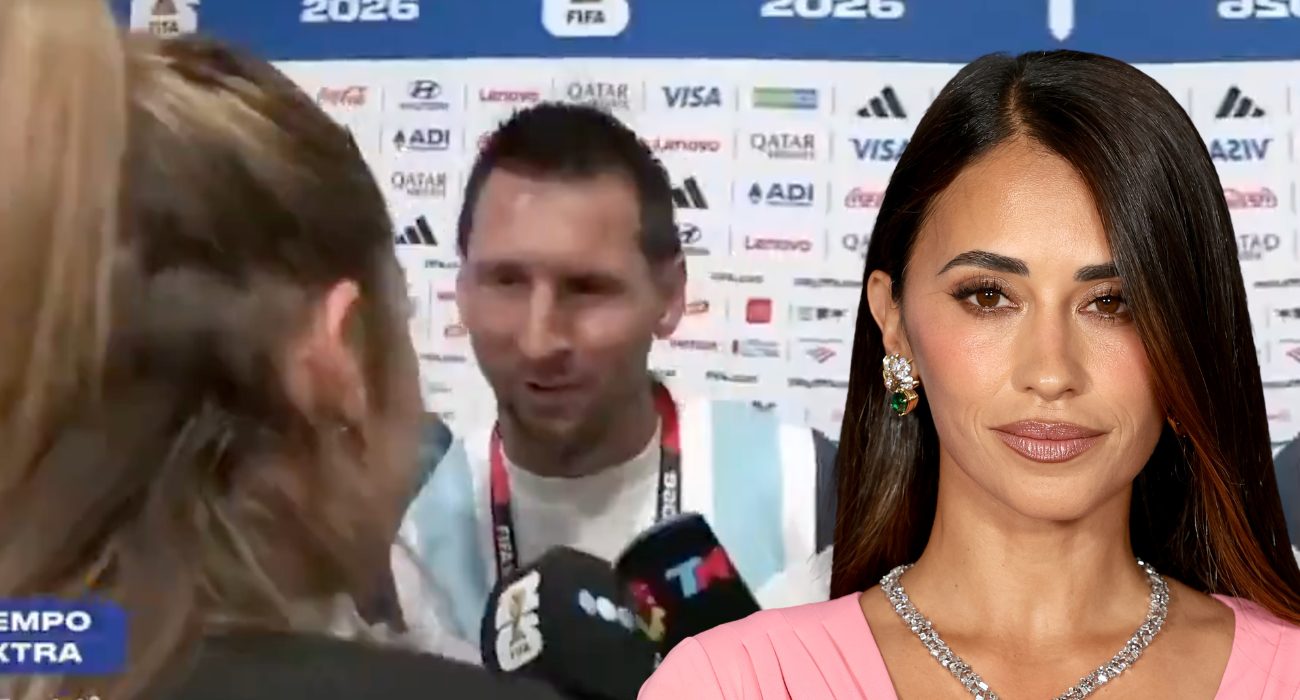 Messi scherza con la giornalista: “Se ti guardo scoppia il caso”, tornano le voci sul triangolo con la moglie