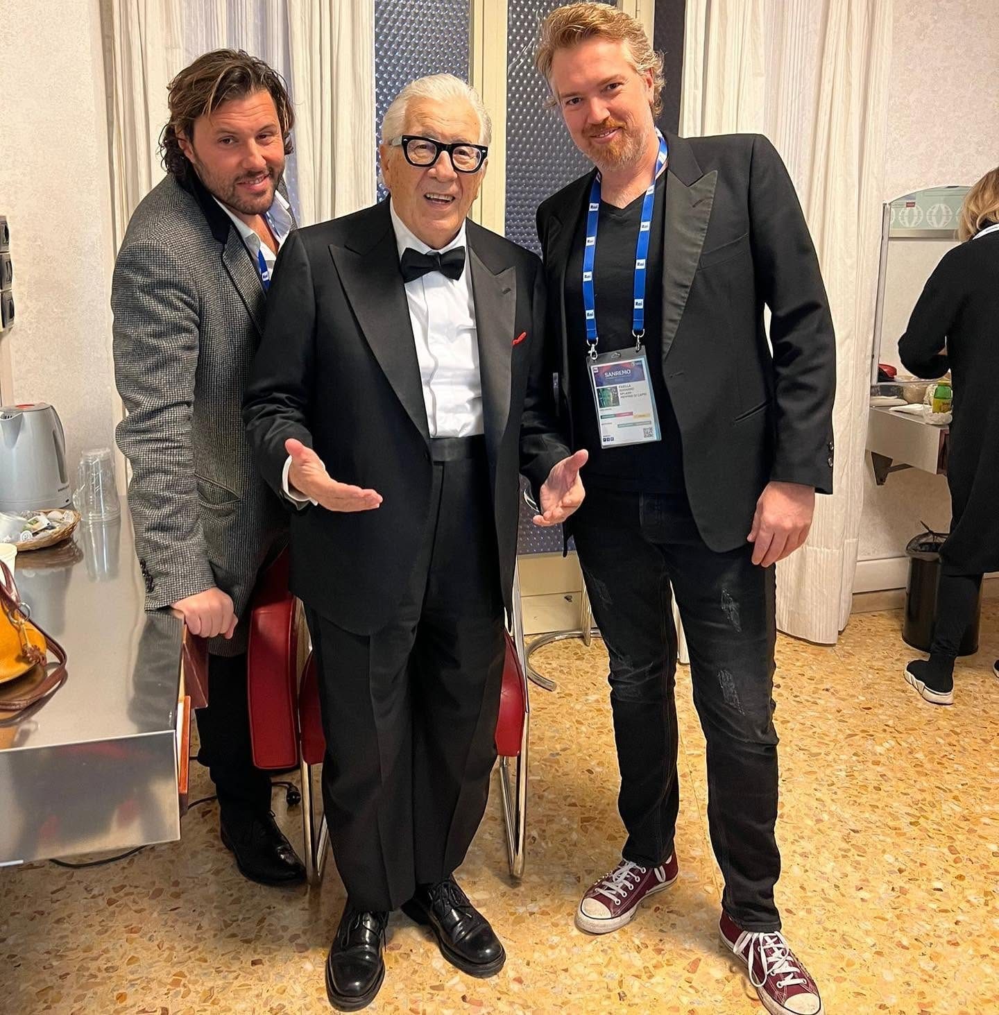 Peppino Di Capri insieme ai suoi figli