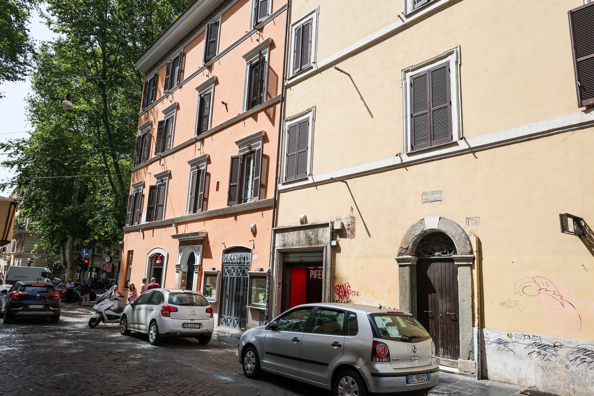 Via San Francesco a Ripa, Trastevere, Roma. Luogo dell'abitazione di Pippo Di Marca
