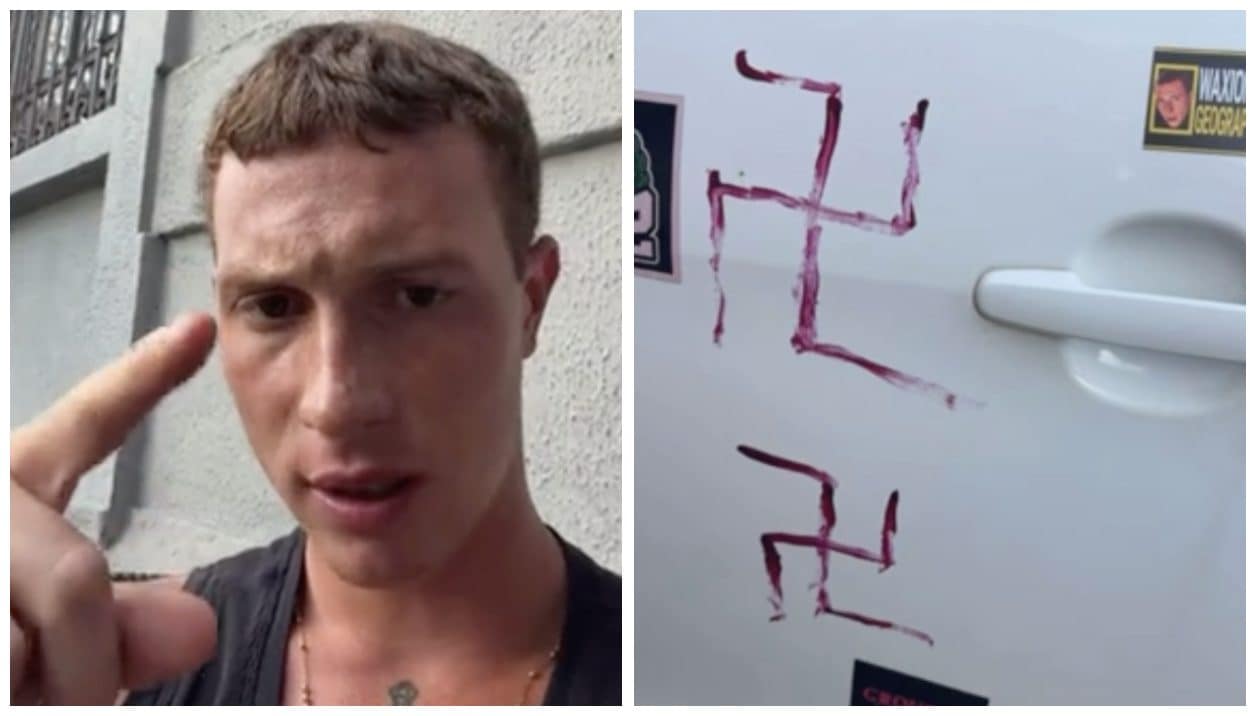 Vandalizzata l'auto di Wax di Amici a Milano, vetri distrutti e svastiche: "Ti scoverò"