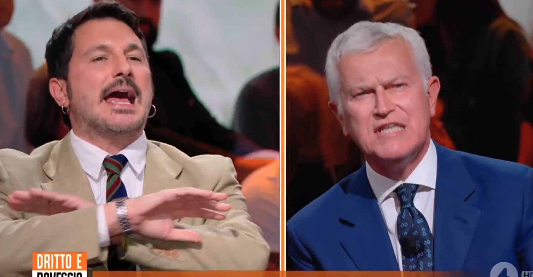 Botta e risposta tra Pucciarelli e Belpietro a Dritto e Rovescio: "Non andate a votare, tanto è sempre colpa della sinistra"