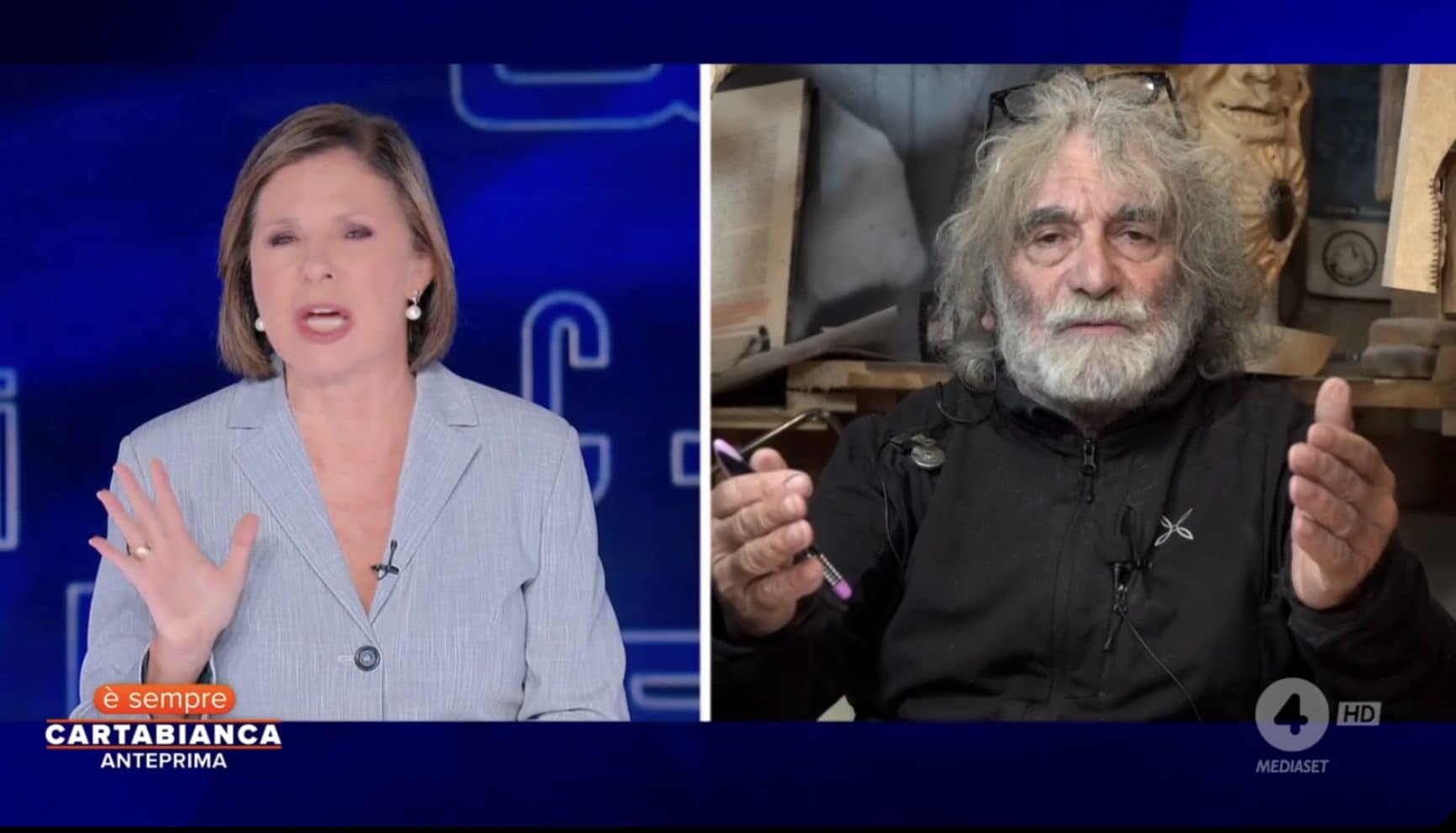 Lite tra Mauro Corona e Bianca Berlinguer dopo il guasto: "Me ne vado", "Basta con i ricatti"