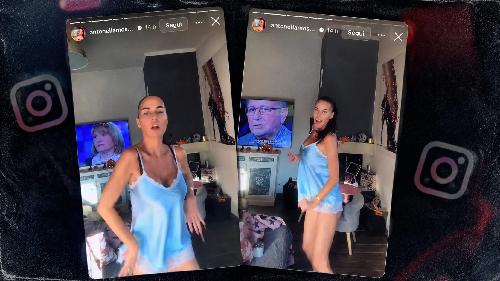 Antonella Mosetti balla mentre in tv parlano i genitori di Chiara Poggi, e capiamo cos'è diventato oggi Garlasco