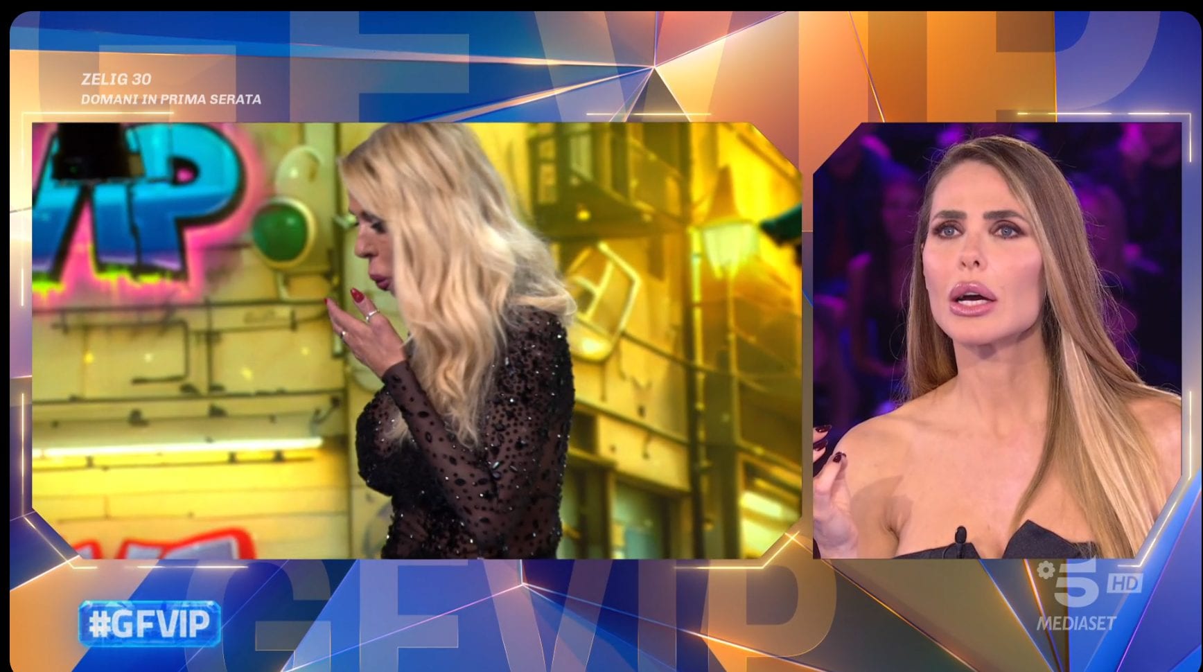 Inconveniente al GF Vip: Carmen Di Pietro si lancia su Valeria Marini ma la stende: "Chiamate il dottore"