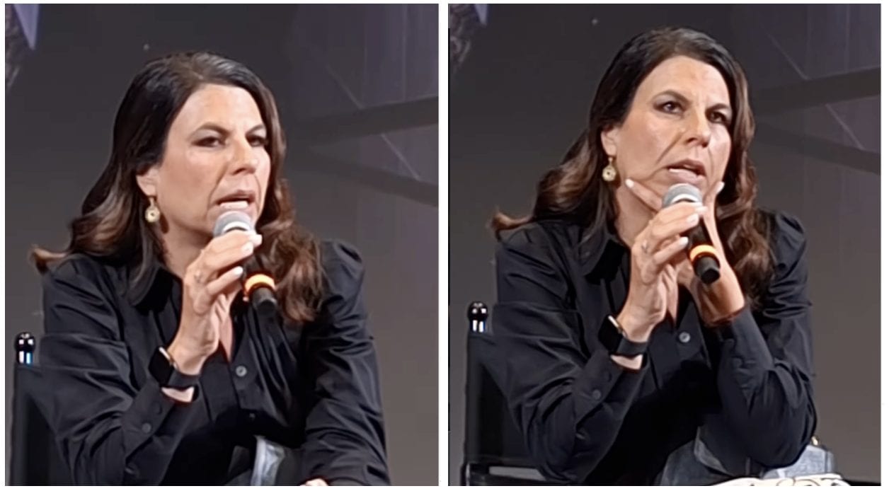 Geppi Cucciari gela il giornalista: "Perché non lo chiedi a un uomo?", e smonta i cliché sull'età delle attrici