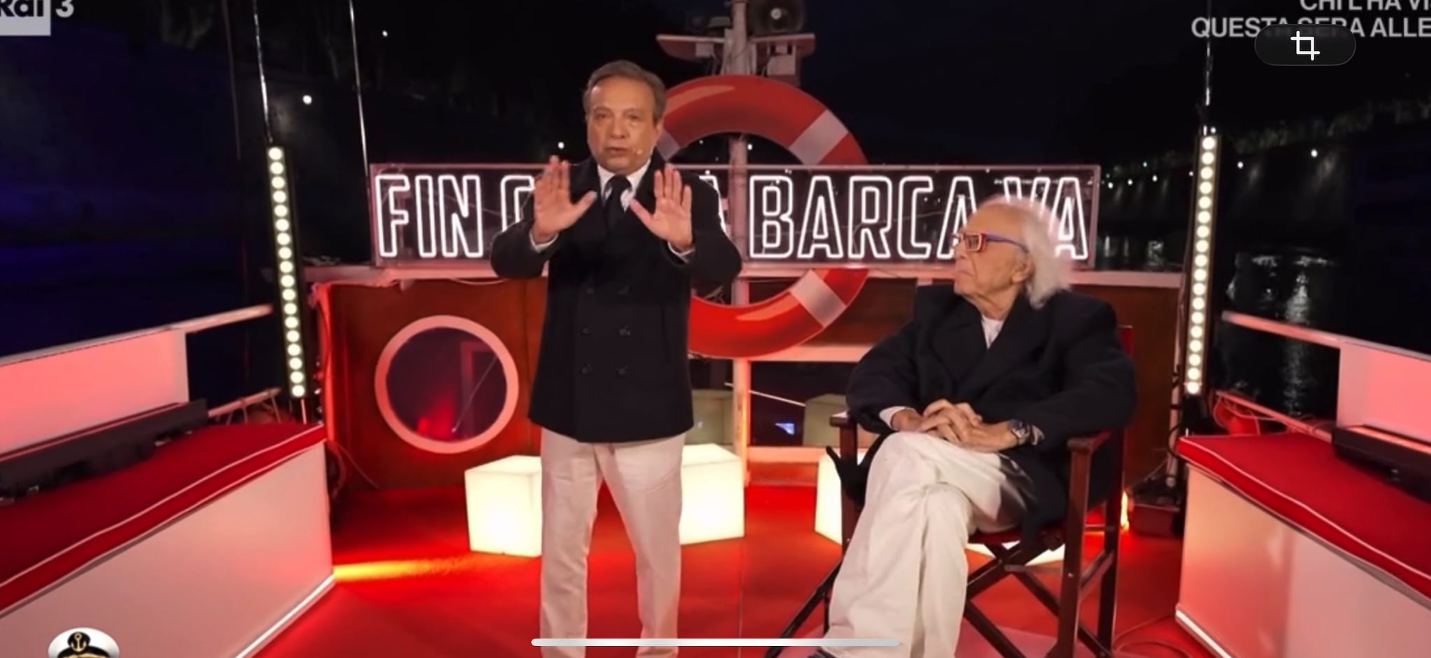 Polizia ferma Chiambretti e Mughini in diretta su Rai3: "Siamo autorizzati, secondo me sono di Mediaset"