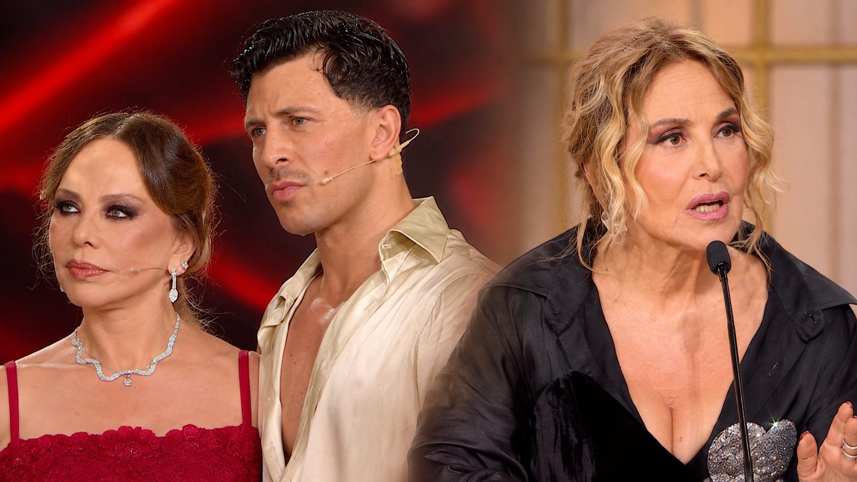 A Ballando la soap continua, D'Urso è la "ex gelosa" anche se lo nega: La Rocca si diverte, Muti immobile