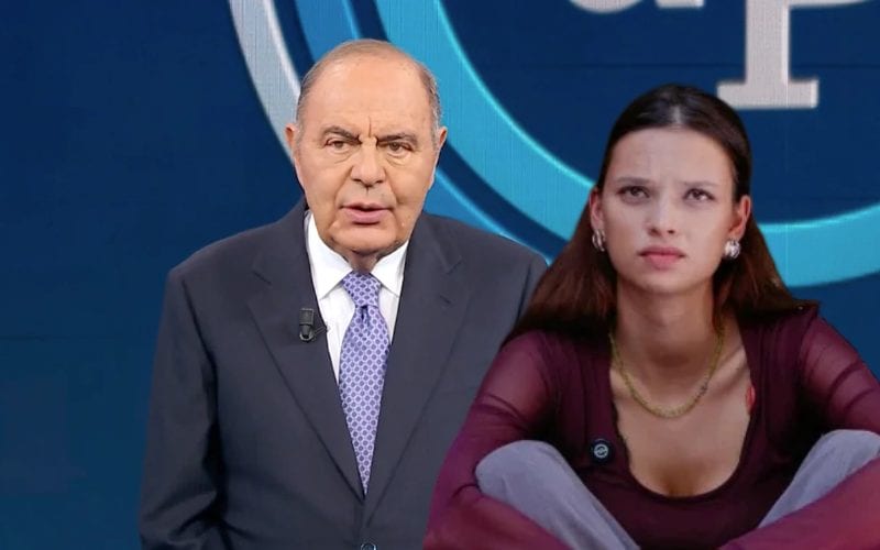 Le scuse di Bruno Vespa a Sabrina Brizzola lette su un gobbo: la pezza è peggio del buco