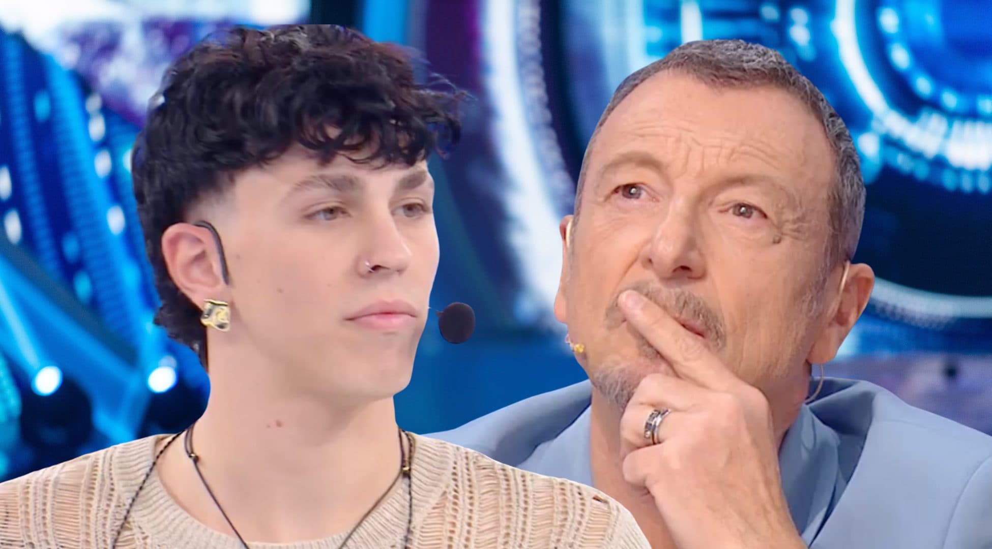 Amadeus si fa sentire ad Amici: Nicolò contesta il vocal coach, il professore gli propone di cambiare squadra