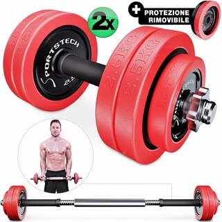 Elite Sports Set 2 Piastre Per Allenamento Con Sabbia Riempibili – TPU Impermeabile, Per Bilancieri Olimpici, Pesi 10-20kg