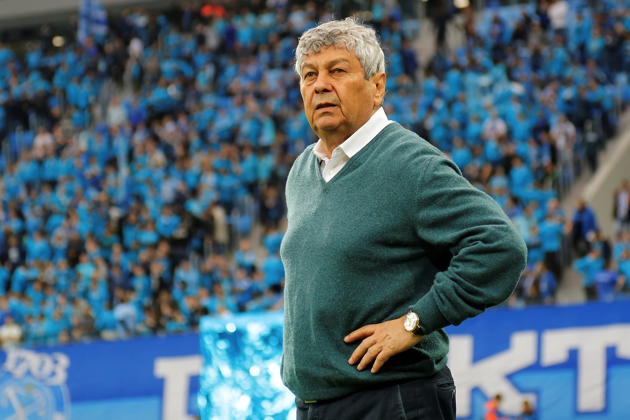 Lucescu in panchina.