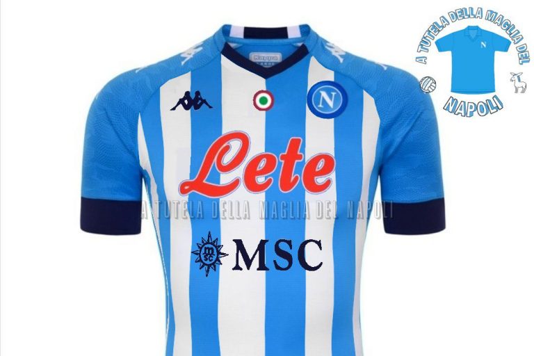 Il Napoli giocherà per Maradona: maglia in stile Argentina contro la Roma