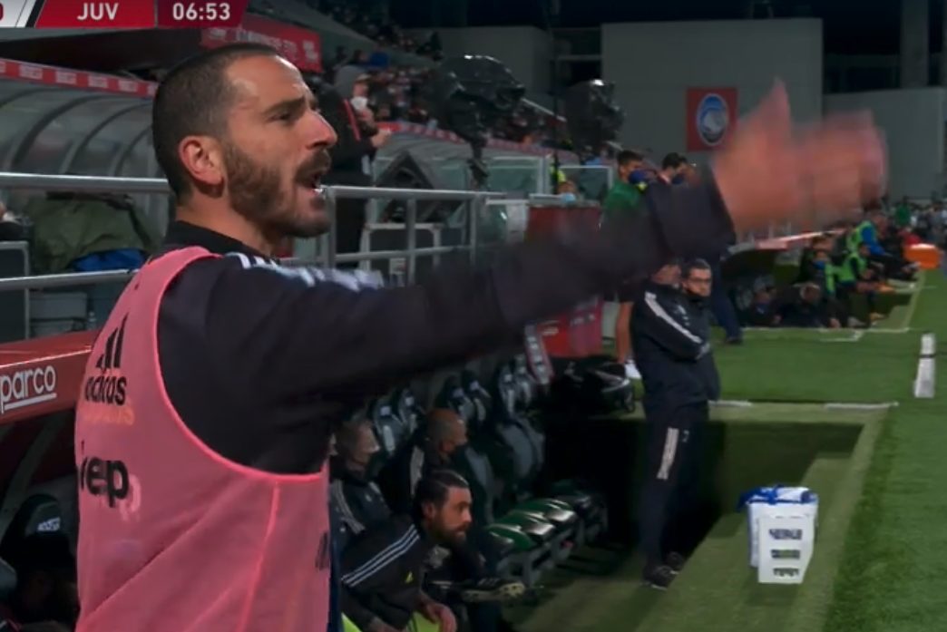 Diretta Atalanta – Juventus, Leonardo Bonucci in panchina