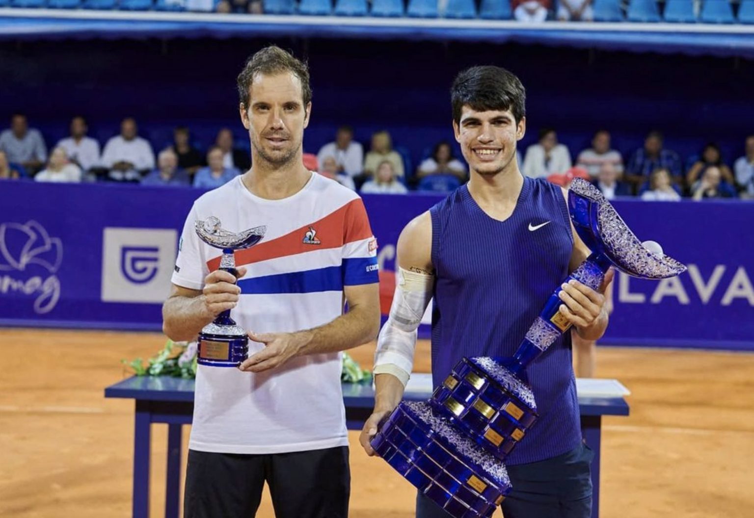 carlos alcaraz gia eguaglia nadal   anni ha vinto il primo titolo atp