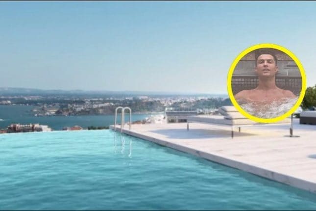 Una veduta della residenza esclusiva di Cristiano Ronaldo a Lisbona