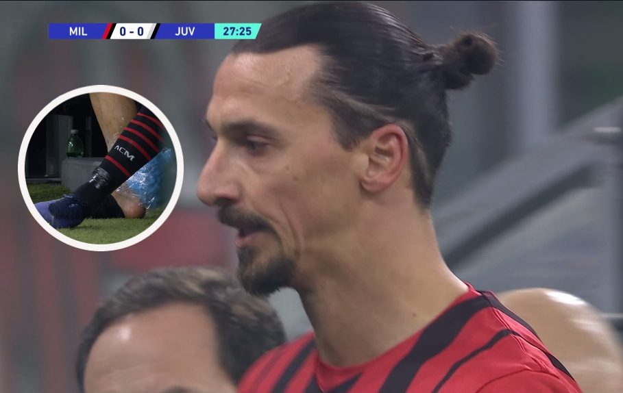 L’infortunio di Zlatan Ibrahimovic: lascia il campo dopo 25 minuti di Milan–Juventus. Ecco quali sono le sue condizioni