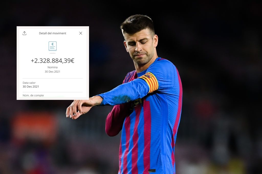 Gerard Piqué ha pubblicato l’estratto conto che indica l’importo dello stipendio accreditatogli dal Barcellona