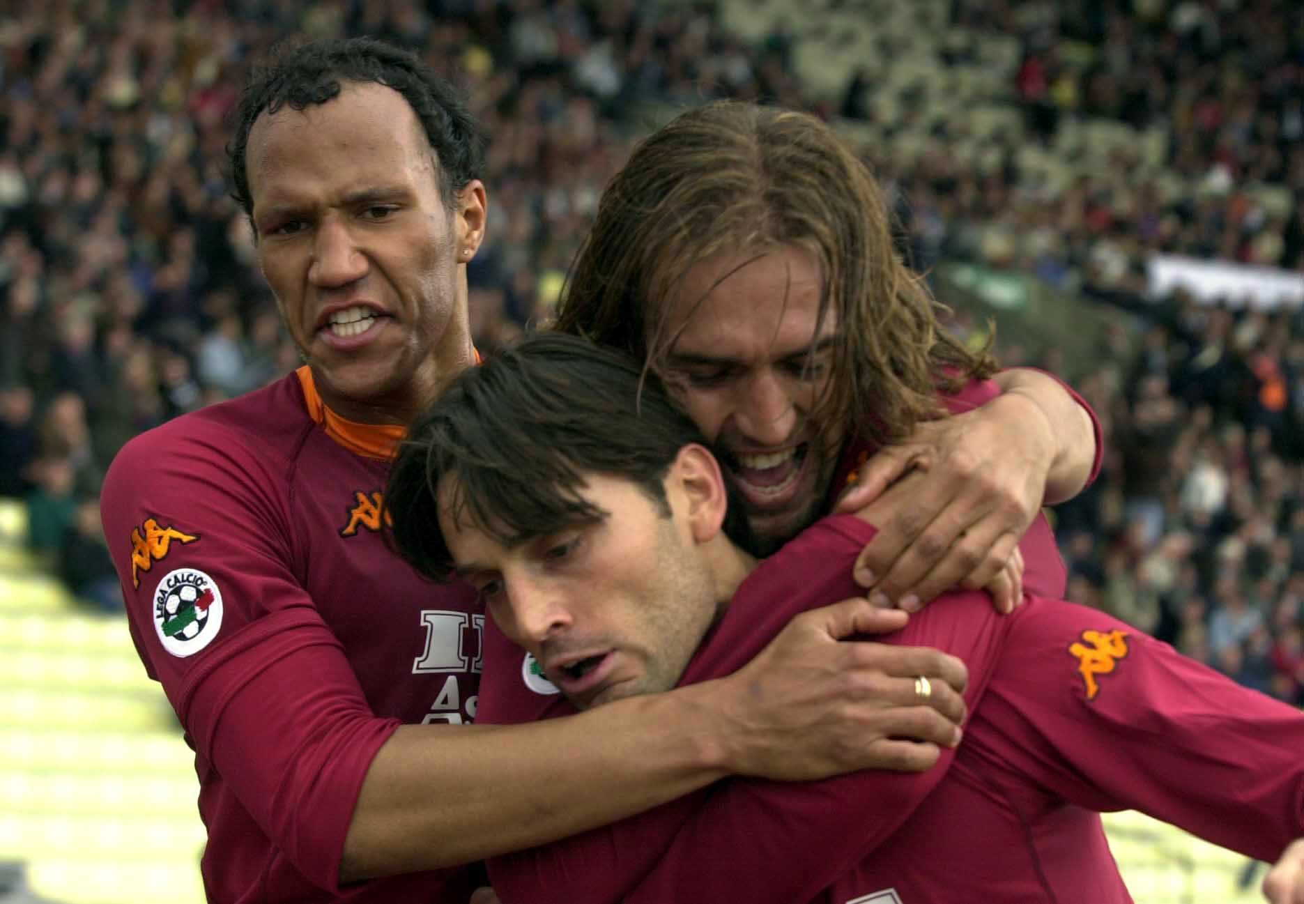 Batistuta e Montella in giallorosso, era la stagione 2000/2001